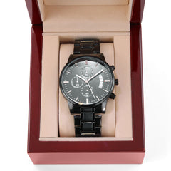 Engraved Men's Watch, Godliness Has Value, 1 Timothy 4:8, Personalized Gift