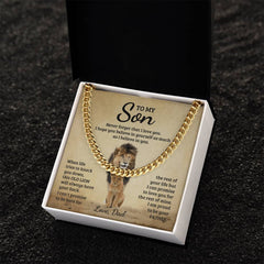 Engraved Never Forget Cuban Link Chain, Personalized Gift