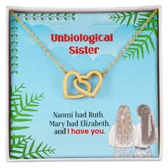 Engraved Best Friends Interlocking Hearts Necklace, Personalized Gift