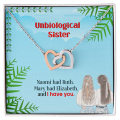 Engraved Best Friends Interlocking Hearts Necklace, Personalized Gift