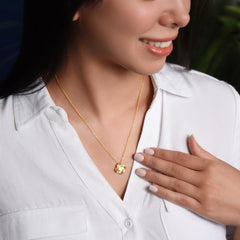 Engraved Love Knot Necklace, Personalized Gift