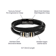 Engraved To My Stepdad Gift of Life Bracelet, Personalized Gift