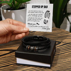 Engraved To My Stepdad Gift of Life Bracelet, Personalized Gift