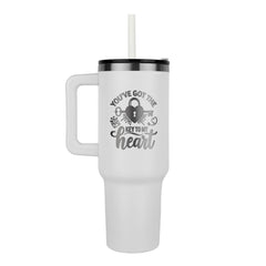 Engraved Key To My Heart Tumbler, Personalized Gift