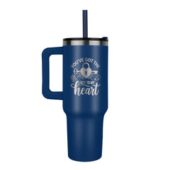 Engraved Key To My Heart Tumbler, Personalized Gift