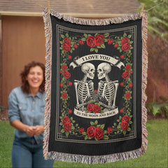 Engraved Til Death Do Us Part Heirloom Blanket, Personalized Gift