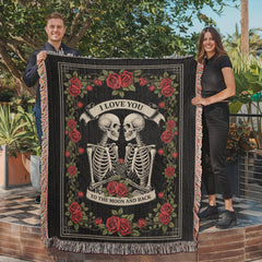 Engraved Til Death Do Us Part Heirloom Blanket, Personalized Gift
