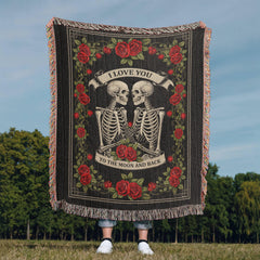 Engraved Til Death Do Us Part Heirloom Blanket, Personalized Gift