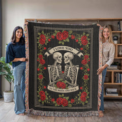 Engraved Til Death Do Us Part Heirloom Blanket, Personalized Gift