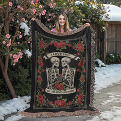 Engraved Til Death Do Us Part Heirloom Blanket, Personalized Gift